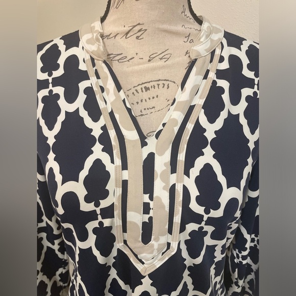 🍂 Charter Club navy 3/4 sleeve SZ medium EUC 🥰 - Picture 4 of 6